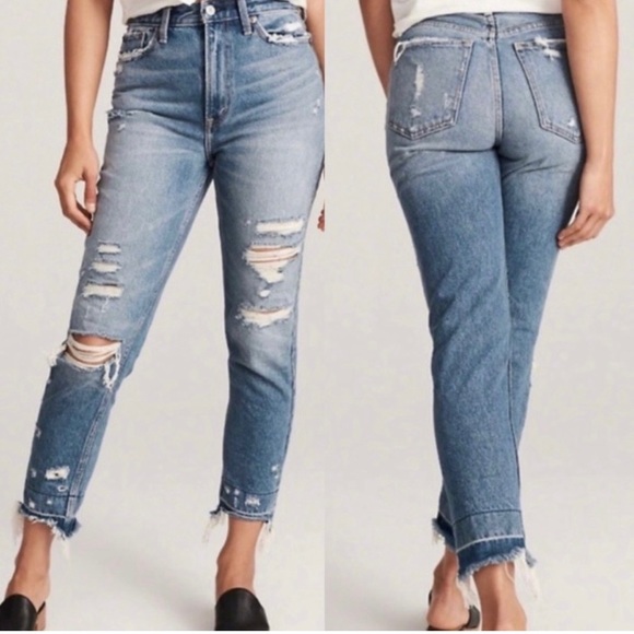 Abercrombie & Fitch Dark Hi Rise Annie Jeans - Picture 9 of 9